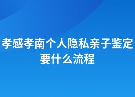 孝感孝南做個人隱私親子鑒定的手續(xù)流程